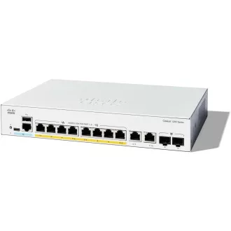Cisco Catalyst preklopnik C1200-8P-E-2G (8xGbE, 2xGbE/SFP combo, 8xPoE+, 67W, bez ventilatora) - OSVJEŽENJE
