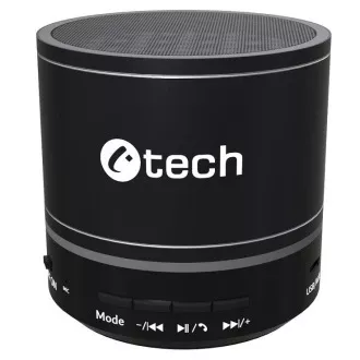 C-TECH zvučnik SPK-08B, bluetooth, baterija, USB-C, crni