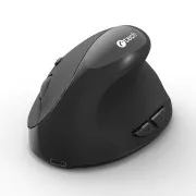 C-TECH miš VEM-17, vertikalni, dvostruki način rada, bežični, BT5.0 + 2.4GHz, 1600DPI, crni