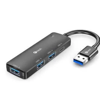 C-TECH HUB USB, UHB-U3-AC, 1x USB-A 3.0, 2x USB-A 2.0, 1x USB-C, crni