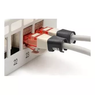 DIGITUS Stezaljke u boji za Patch kabel, pakiranje od 100 kom., crne