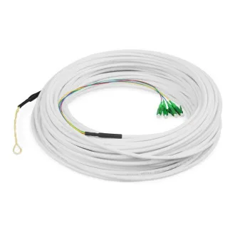 DIGITUS FTTH kabel za spajanje, jednomodni, 4 vlakna, OS2, 9/125µ, 4 LC/APC, 50 m DIGITUS FTTH kabel za spajanje, jednomodni, 4 vlakna, OS2, 9/125µ, 4 LC/APC, 50 m