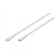 Digitus USB-C silikonski kabel za punjenje, USB-A - USB-C 2m, USB 2.0, 60W, crni