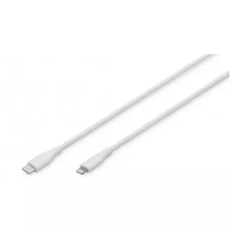 Digitus USB-C silikonski kabel za punjenje, USB-A - USB-C 2m, USB 2.0, 60W, crni