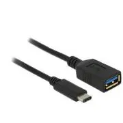 Delock adapter SuperSpeed USB (USB 3.1, Gen 1) USB Type-C™ muški > USB Type-A ženski 15 cm crni