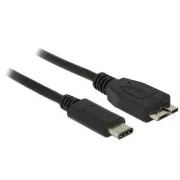 Delock kabel SuperSpeed USB 10 Gbps (USB 3.1, Gen 2) USB Type-C™ muški > USB tipa Micro-B muški 0,5 m crni