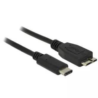 Delock kabel SuperSpeed USB 10 Gbps (USB 3.1, Gen 2) USB Type-C™ muški > USB tipa Micro-B muški 0,5 m crni