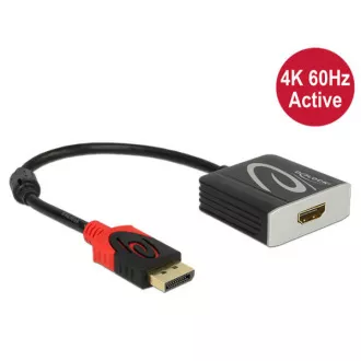 Delock adapter DisplayPort 1.2 muški > HDMI ženski 4K 60 Hz aktivni