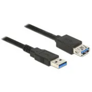 Delock produžni kabel USB 3.0 Tipa-A muški > USB 3.0 Tipa-A ženski 3,0 m crni