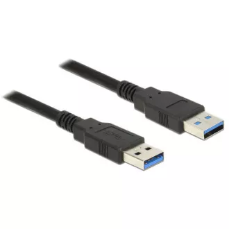 Delock kabel USB 3.0 Tipa-A muški > USB 3.0 Tipa-A muški 0,5 m crni Delock kabel USB 3.0 Tipa-A muški > USB 3.0 Tipa-A muški 0,5 m crni
