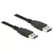Delock kabel USB 3.0 Tipa-A muški > USB 3.0 Tipa-A muški 3,0 m crni