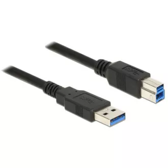 Delock kabel USB 3.0 tip-A muški > USB 3.0 tip-B muški 0,5 m crni