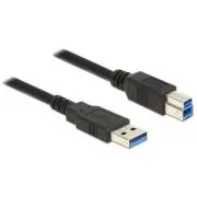 Delock kabel USB 3.0 Tipa-A muški > USB 3.0 Tipa-B muški 5,0 m crni
