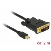 Delock kabel mini Displayport 1.1 muški > DVI 24+1 muški 2 m