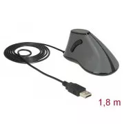 Delock Ergonomski okomiti optički USB miš s 5 tipki