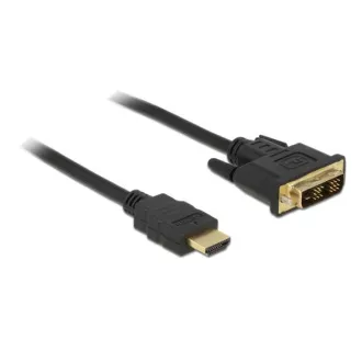 Delock DVI kabel - DVI-D 18+1 muški > HDMI A muški 2 m Delock DVI kabel - DVI-D 18+1 muški > HDMI A muški 2 m