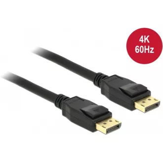 Delock Displayport 1.2 kabel muški > Displayport muški 4K 60 Hz 1,5 m Delock Displayport 1.2 kabel muški > Displayport muški 4K 60 Hz 1,5 m