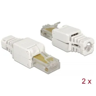 Delock RJ45 muški Cat.5e UTP bez alata, 2 komada