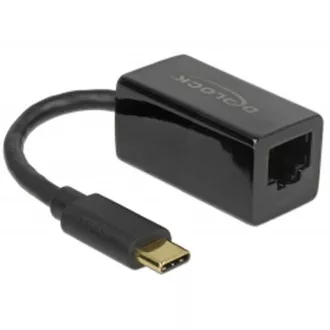 Delock Super Speed USB adapter (USB 3.1 Gen 1) s USB Type-C™ muškim priključkom > Gigabit LAN 10/100/1000 Mbps kompaktni crni Delock Super Speed USB adapter (USB 3.1 Gen 1) s USB Type-C™ muškim priključkom > Gigabit LAN 10/100/1000 Mbps kompaktni crni