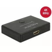 Delock HDMI 2 - 1 dvosmjerni prekidač 4K 60 Hz