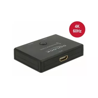 Delock HDMI 2 - 1 dvosmjerni prekidač 4K 60 Hz