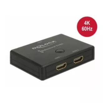 Delock HDMI 2 - 1 dvosmjerni prekidač 4K 60 Hz
