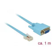 Delock adapter RS-232 DB9 ženski > 1 x serijski RS-232 RJ45 muški 1 m