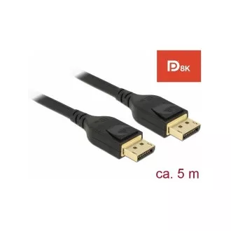 Delock DisplayPort kabel 8K 60 Hz 5 m DP 8K certificiran
