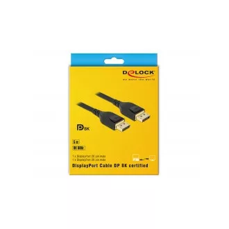 Delock DisplayPort kabel 8K 60 Hz 5 m DP 8K certificiran