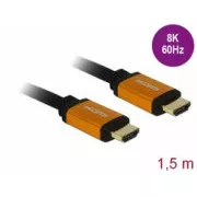Delock HDMI kabel ultra velike brzine, 48 Gbps, 8K 60 Hz, 1,5 m