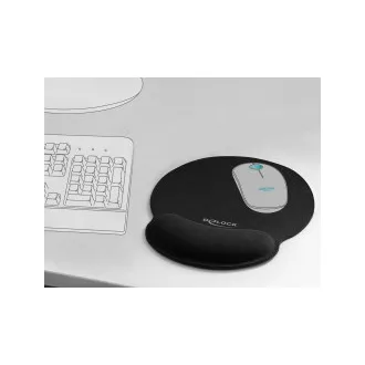 Delock Ergonomska podloga za miša s naslonom za ručni zglob od gela