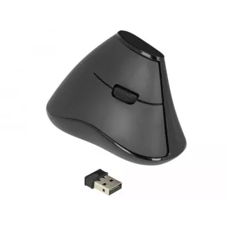 Delock Ergonomski okomiti optički miš s 5 tipki 2,4 GHz bežični - tihi