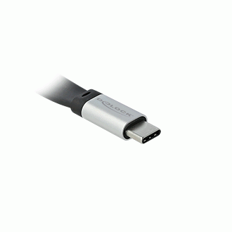 Delock USB 3.2 Gen 2, FPC plosnati trakasti kabel, USB Type-C™ na USB Type-C™, 22 cm, PD 3 A E-Marker