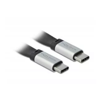 Delock USB 3.2 Gen 2, FPC plosnati trakasti kabel, USB Type-C™ na USB Type-C™, 22 cm, PD 3 A E-Marker