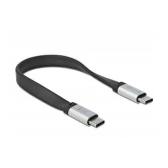 Delock USB 3.2 Gen 2, FPC plosnati trakasti kabel, USB Type-C™ na USB Type-C™, 22 cm, PD 3 A E-Marker