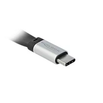 Delock USB 3.2 Gen 2, FPC plosnati trakasti kabel, USB Type-C™ na USB Type-C™, 22 cm, PD 3 A E-Marker