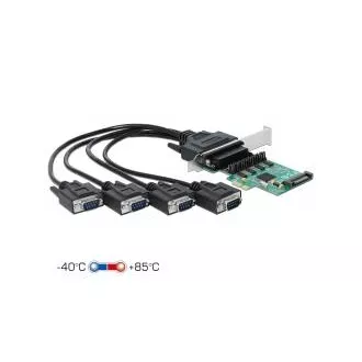Delock PCI Express kartica na 4 x serijski RS-232 s napajanjem