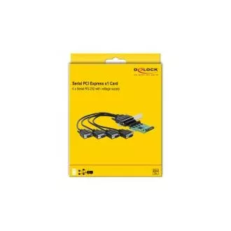 Delock PCI Express kartica na 4 x serijski RS-232 s napajanjem