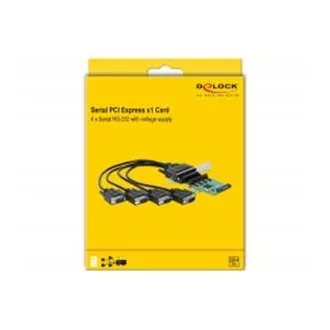 Delock PCI Express kartica na 4 x serijski RS-232 s napajanjem