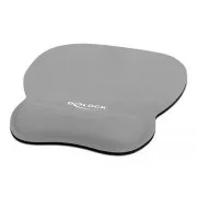 Delock Ergonomska podloga za miša s naslonom za zapešće siva 245 x 206 mm