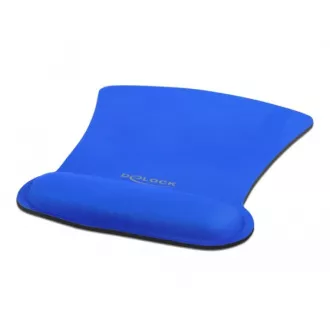 Delock Ergonomska podloga za miša s naslonom za zapešće plava 255 x 207 mm