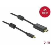 Delock kabel od aktivnog USB Type-C do HDMI, (DP Alt način rada) 4K 60 Hz 5 m