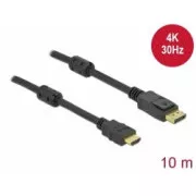 Delock Pasivni kabel DisplayPort 1.2 na HDMI, 4K, 30 Hz 10 m