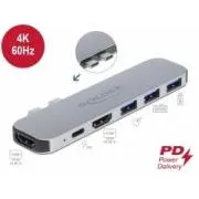 Delock priključna stanica za MacBook, dvostruka, HDMI 4K / PD / Hub