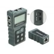 Delock LCD tester kabela RJ45 / PoE / DC