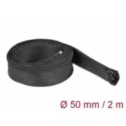 Delock Pletena obloga s patentnim zatvaračem, 2 x 50 mm, crna