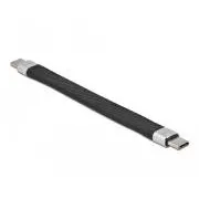 Delock USB 3.2 Gen 2, FPC plosnati trakasti kabel, USB Tip-C na USB Tip-C, 13 cm, PD 5 A E-Marker