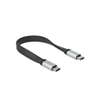 Delock USB 3.2 Gen 2, FPC plosnati trakasti kabel, USB Tip-C na USB Tip-C, 13 cm, PD 5 A E-Marker Delock USB 3.2 Gen 2, FPC plosnati trakasti kabel, USB Tip-C na USB Tip-C, 13 cm, PD 5 A E-Marker