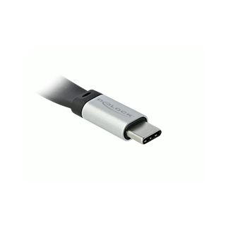 Delock USB 3.2 Gen 2, FPC plosnati trakasti kabel, USB Tip-C na USB Tip-C, 13 cm, PD 5 A E-Marker Delock USB 3.2 Gen 2, FPC plosnati trakasti kabel, USB Tip-C na USB Tip-C, 13 cm, PD 5 A E-Marker