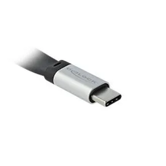 Delock USB 3.2 Gen 2, FPC plosnati trakasti kabel, USB Tip-C na USB Tip-C, 13 cm, PD 5 A E-Marker Delock USB 3.2 Gen 2, FPC plosnati trakasti kabel, USB Tip-C na USB Tip-C, 13 cm, PD 5 A E-Marker